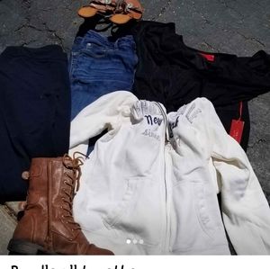 Bundle of clothes all together